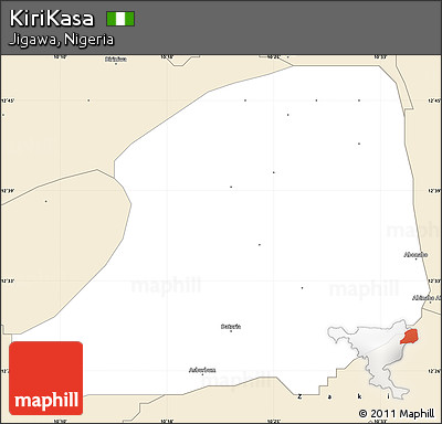Classic Style Simple Map of KiriKasa