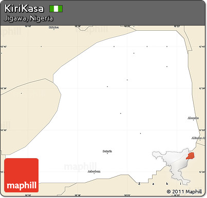Classic Style Simple Map of KiriKasa