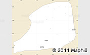 Classic Style Simple Map of KiriKasa, single color outside