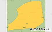 Savanna Style Simple Map of KiriKasa, single color outside