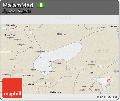 Classic Style 3D Map of MalamMad