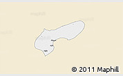 Classic Style 3D Map of MalamMad, single color outside
