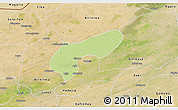 Physical 3D Map of MalamMad, satellite outside