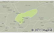 Physical 3D Map of MalamMad, semi-desaturated