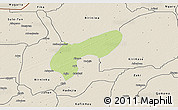Physical 3D Map of MalamMad, shaded relief outside