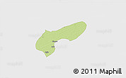 Physical 3D Map of MalamMad, single color outside