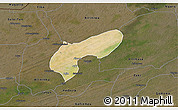 Satellite 3D Map of MalamMad, darken