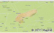 Satellite 3D Map of MalamMad, physical outside