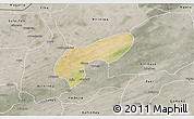 Satellite 3D Map of MalamMad, semi-desaturated