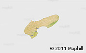 Satellite 3D Map of MalamMad, single color outside