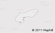 Silver Style 3D Map of MalamMad, single color outside