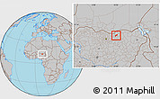 Gray Location Map of MalamMad