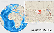 Shaded Relief Location Map of MalamMad, highlighted parent region