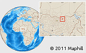 Shaded Relief Location Map of MalamMad