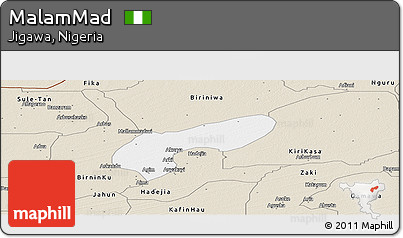 Classic Style Panoramic Map of MalamMad