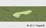 Physical Panoramic Map of MalamMad, darken
