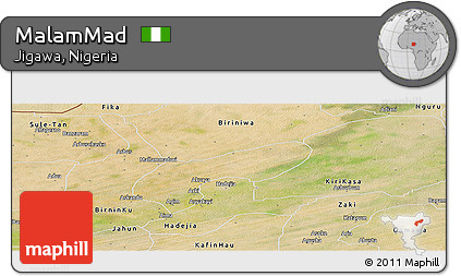 Satellite Panoramic Map of MalamMad