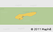 Savanna Style Panoramic Map of MalamMad, single color outside