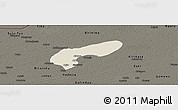Shaded Relief Panoramic Map of MalamMad, darken