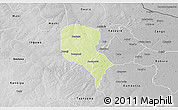 Physical 3D Map of Roni, desaturated