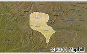 Satellite 3D Map of Roni, darken