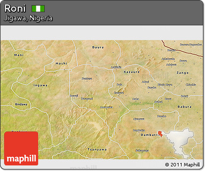 Satellite 3D Map of Roni