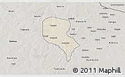 Shaded Relief 3D Map of Roni, semi-desaturated