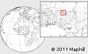 Blank Location Map of Roni, highlighted parent region, within the entire country
