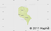 Physical Map of Roni, single color outside