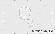 Silver Style Map of Roni, single color outside