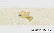 Satellite Panoramic Map of Roni, lighten