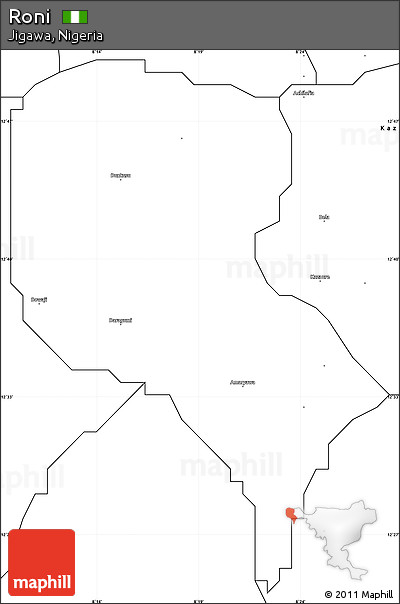 Blank Simple Map of Roni