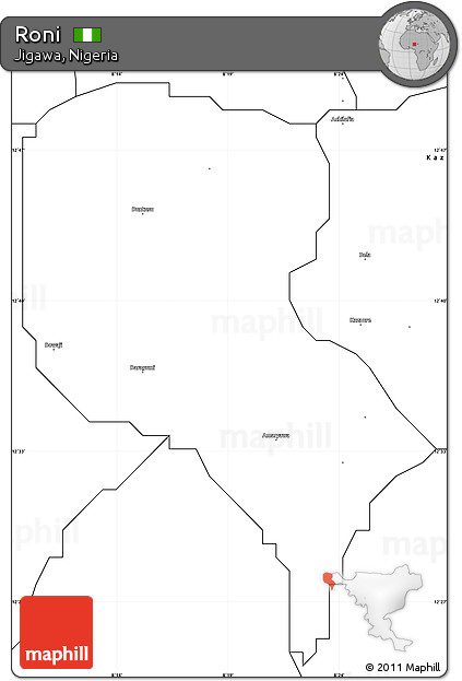 Blank Simple Map of Roni