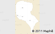 Classic Style Simple Map of Roni, single color outside