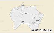 Classic Style 3D Map of Jema'a, single color outside