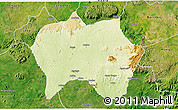 Physical 3D Map of Jema'a, satellite outside