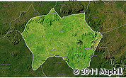 Satellite 3D Map of Jema'a, darken