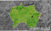 Satellite 3D Map of Jema'a, desaturated