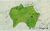Satellite 3D Map of Jema'a, lighten