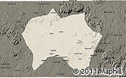 Shaded Relief 3D Map of Jema'a, darken