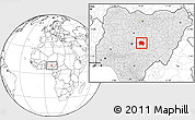 Blank Location Map of Jema'a, highlighted country