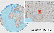 Gray Location Map of Jema'a