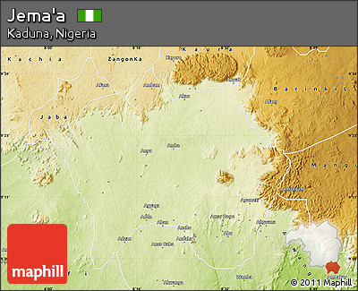 Physical Map of Jema'a