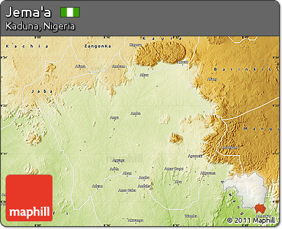 Physical Map of Jema'a