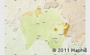 Physical Map of Jema'a, lighten