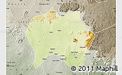 Physical Map of Jema'a, semi-desaturated