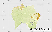 Physical Map of Jema'a, single color outside