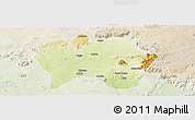 Physical Panoramic Map of Jema'a, lighten