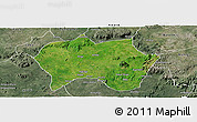 Satellite Panoramic Map of Jema'a, semi-desaturated
