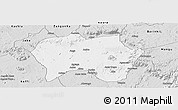 Silver Style Panoramic Map of Jema'a